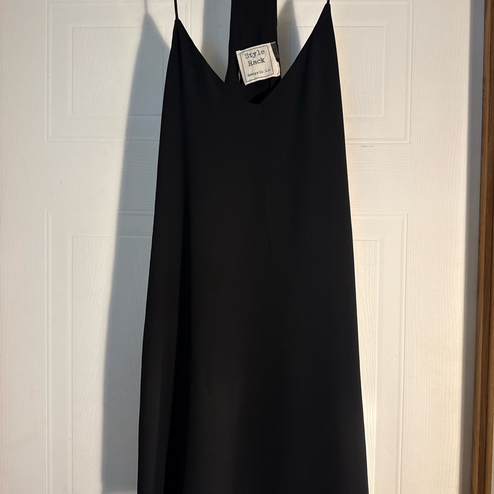 Style Rack Sleek Black Backless Dress - Picture 2 of 4